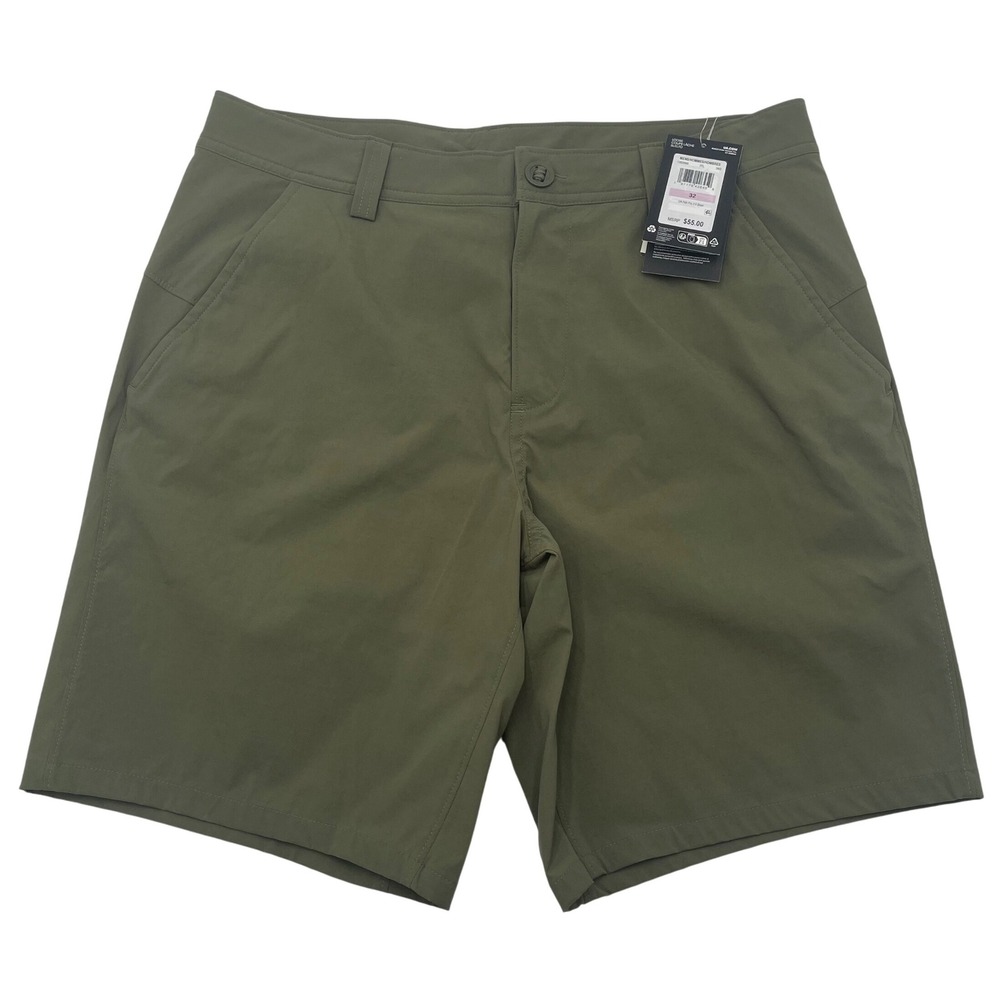 Under Armour Mens UA Fish Pro 2.0 Shorts Size 32 Olive Green Loose Fit